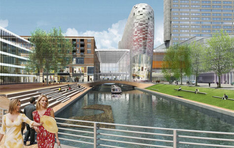 Ontwerpbeeld van Hoog Catharijne in Utrecht